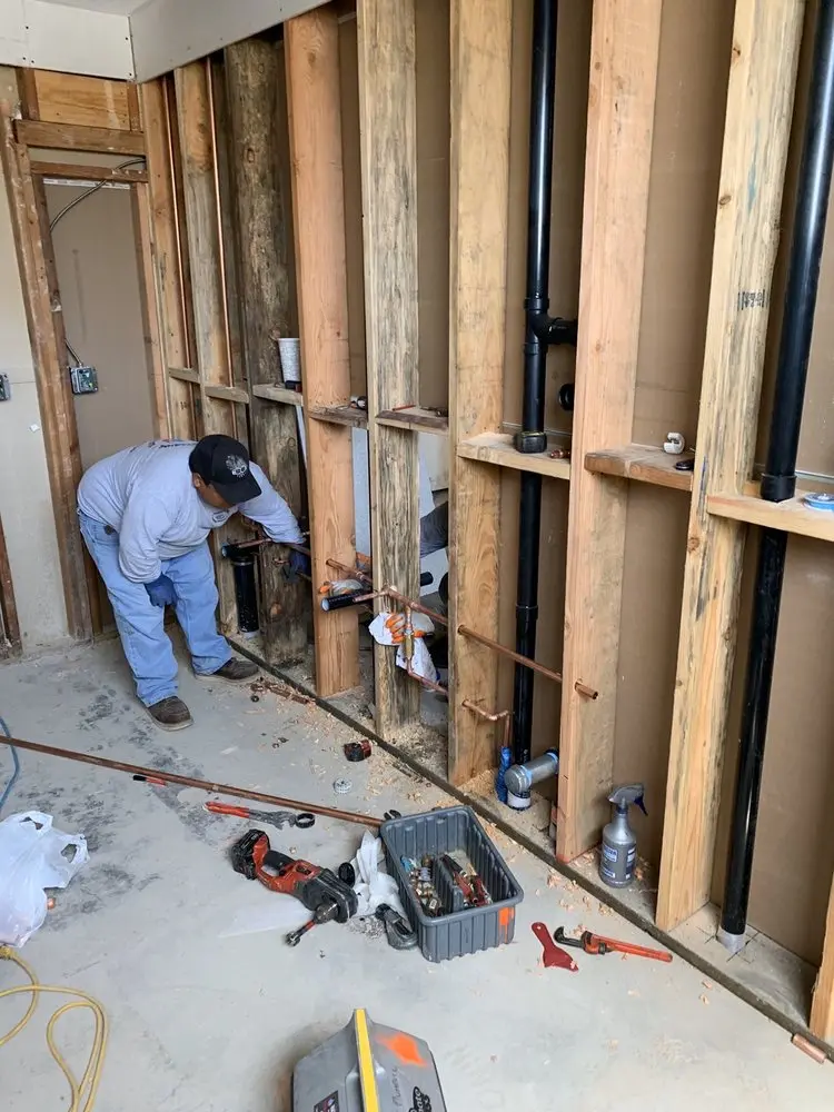 Commercial rough-in plumbing for Gas Line Repair in Big Rapids